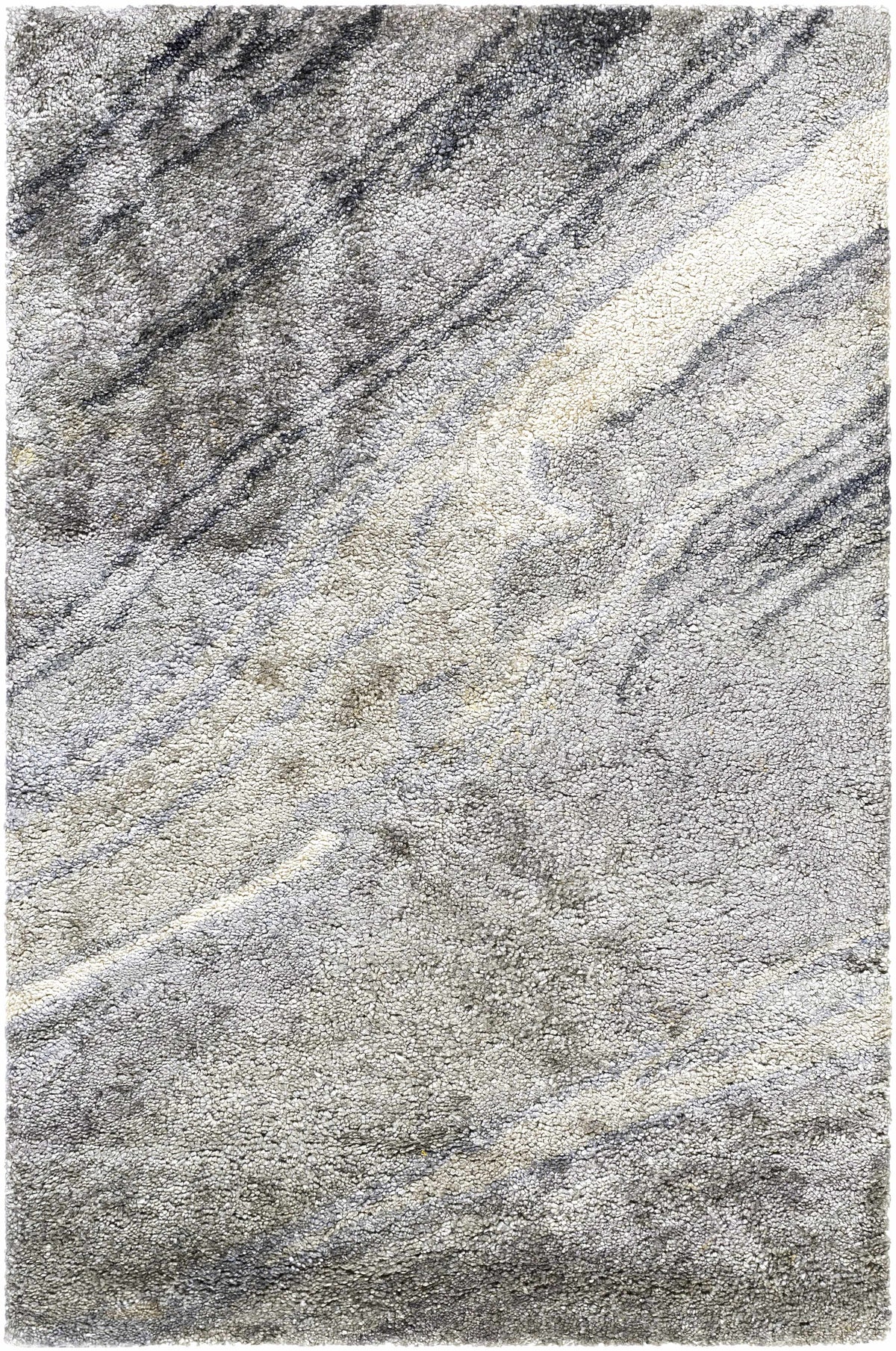 Dentsville Gray Marble Rug - Clearance - Ornate Home