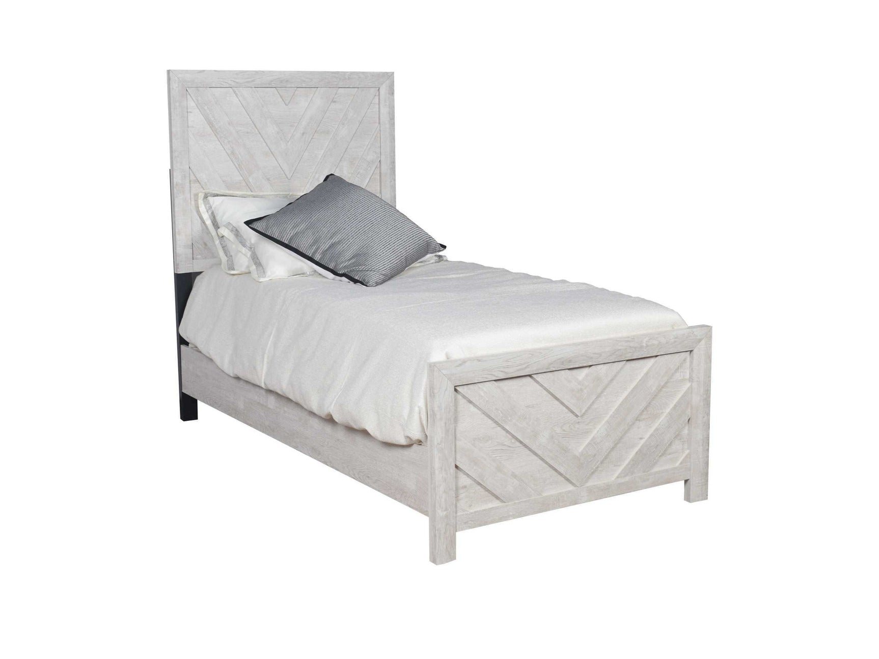 Denver Gray Twin Bed - Ornate Home