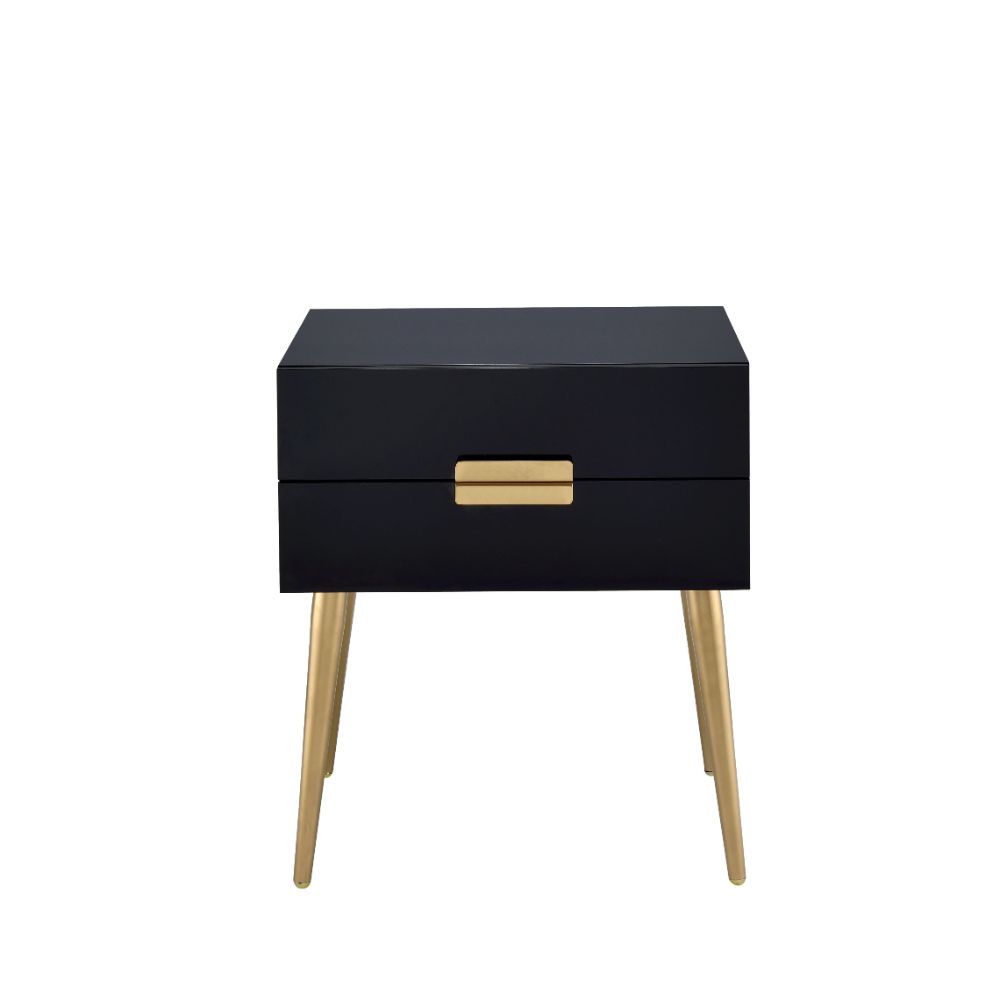 Denvor Black End Table - Ornate Home