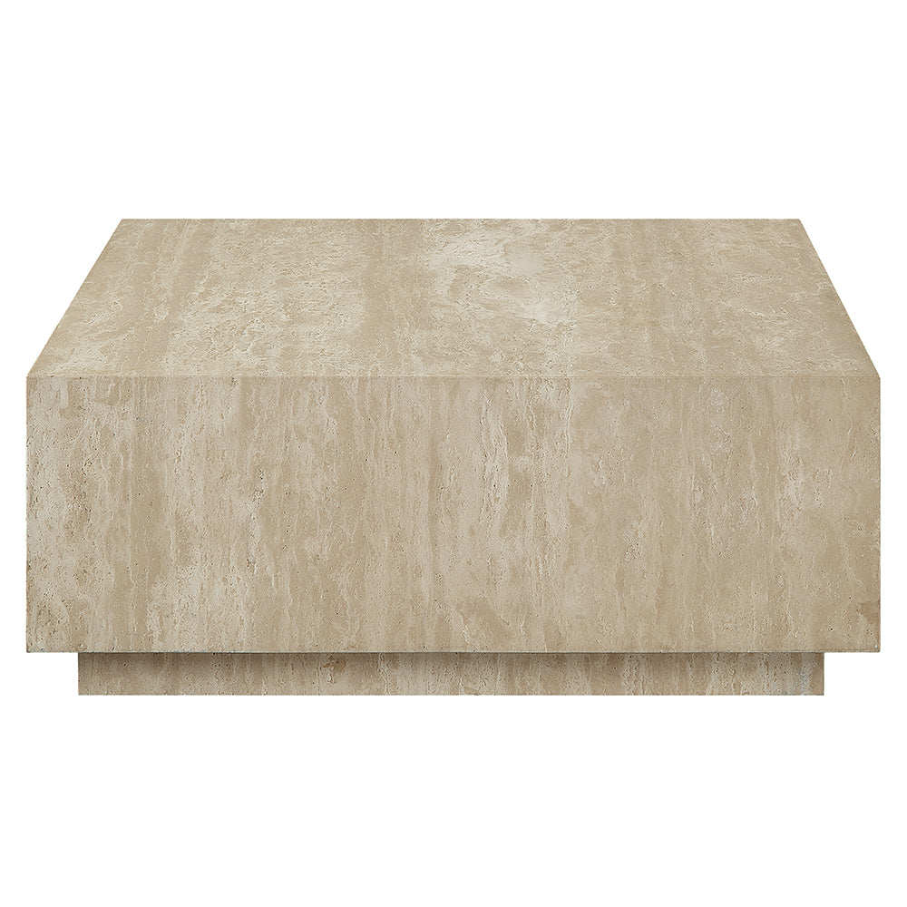 Deon Beige Travertine Coffee Table - Ornate Home