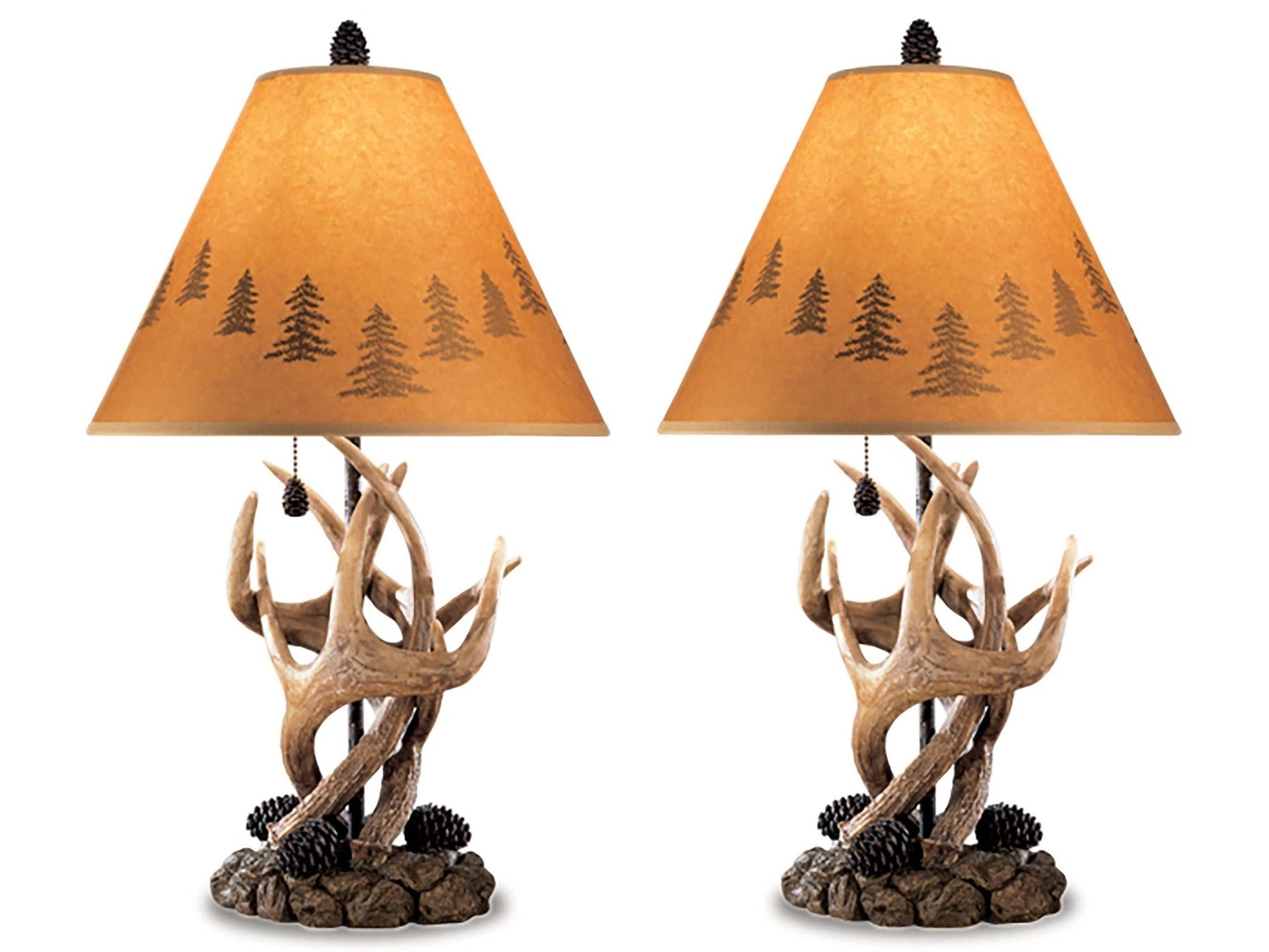 Derek Brown Rustic Table Lamp (Set of 2) (Online Special Price) - Ornate Home