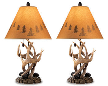 Derek Brown Rustic Table Lamp (Set of 2) (Online Special Price) - Ornate Home