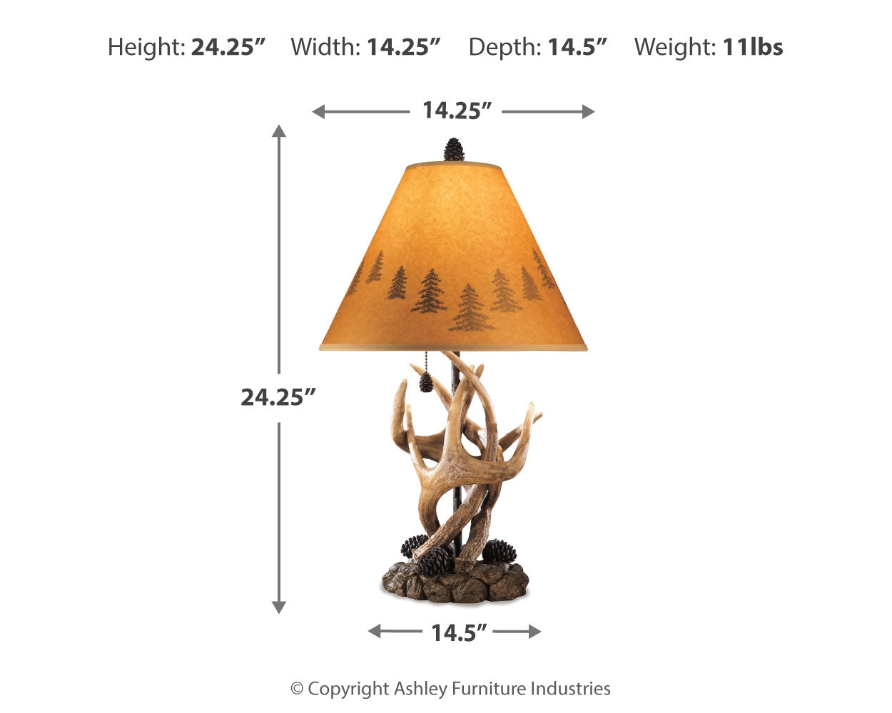 Derek Brown Rustic Table Lamp (Set of 2) (Online Special Price) - Ornate Home