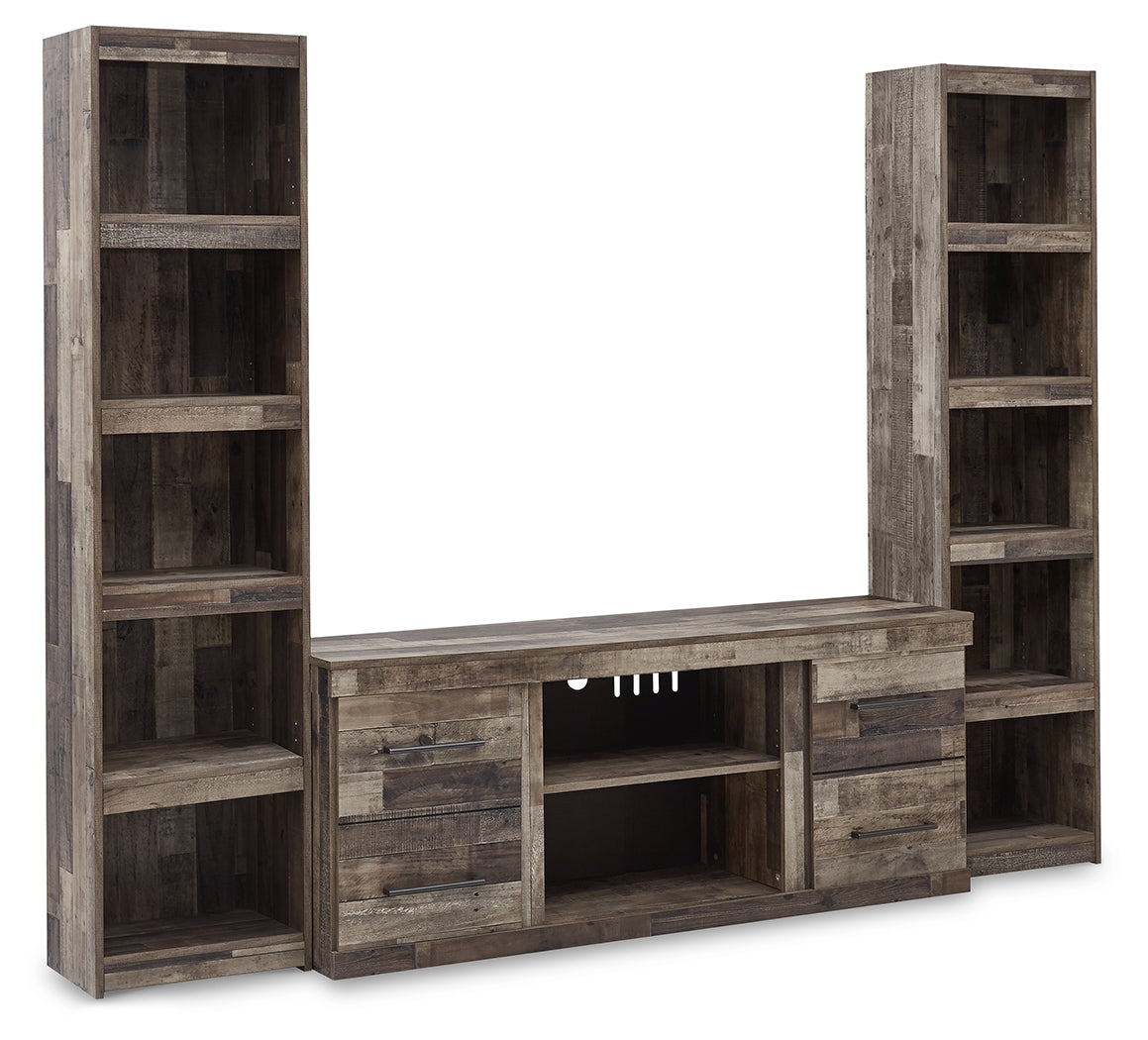 Derekson Multi Gray 3-Piece Entertainment Center - Ornate Home