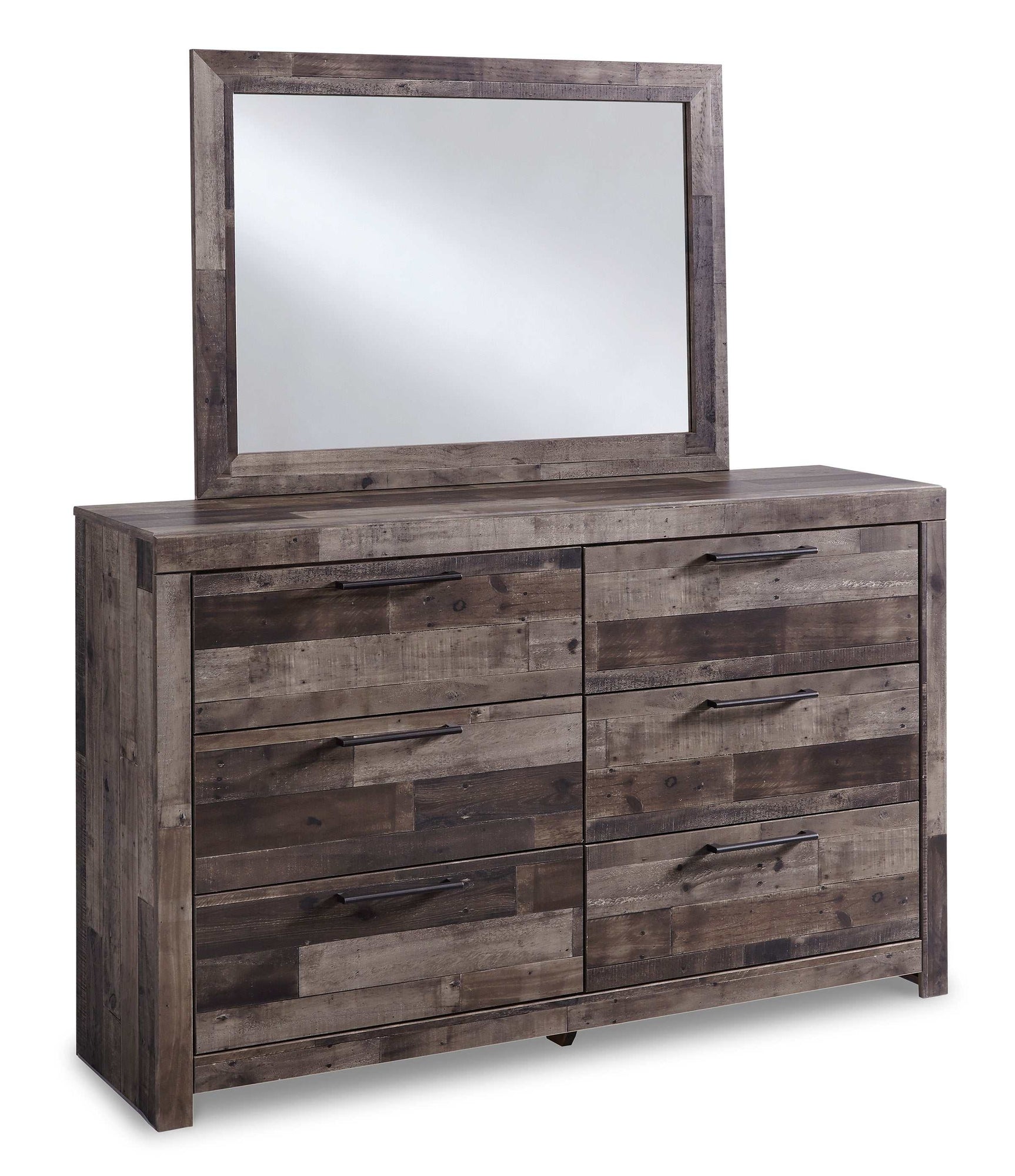 Derekson Multi Gray King Panel Bedroom Set / 4pc (Online Special Price) - Ornate Home