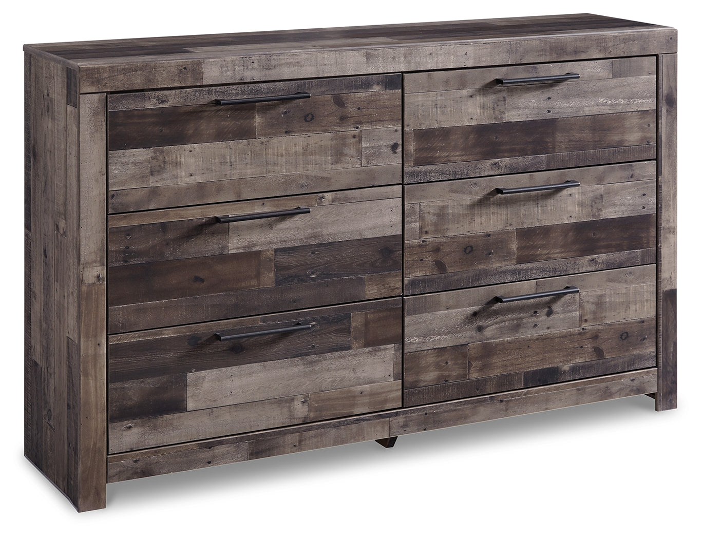 Derekson Multi Gray Queen Panel Storage Bedroom Set with Dresser and 2 Nightstand - Ornate Home