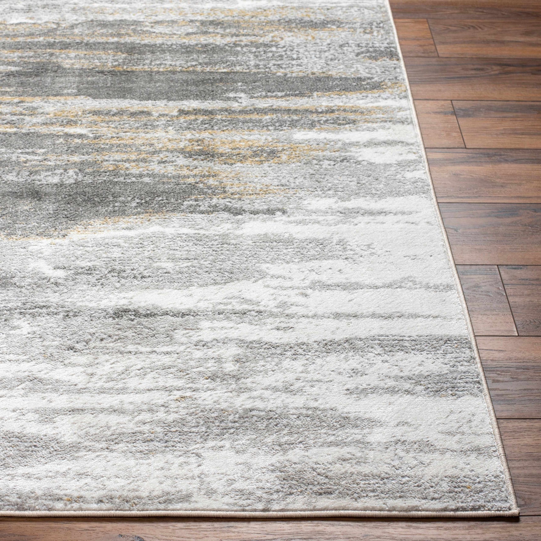 Derex Abstract Gray Rug - Ornate Home