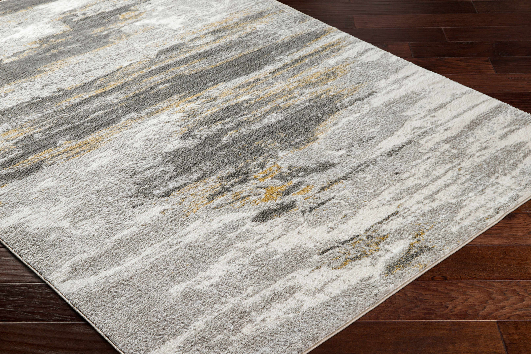 Derex Abstract Gray Rug - Ornate Home