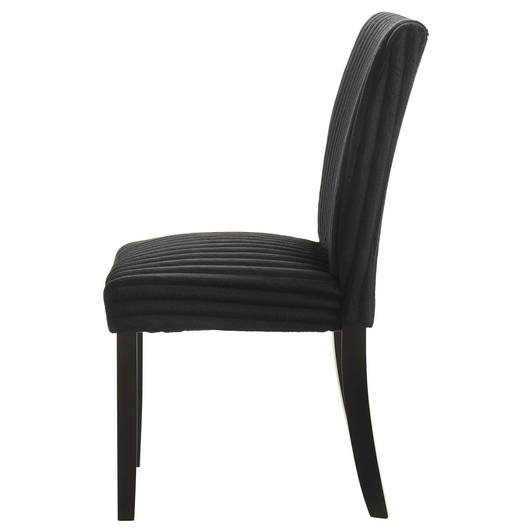 Dermott Black Upholstered Parson Dining Side Chair (Set of 2) - Ornate Home
