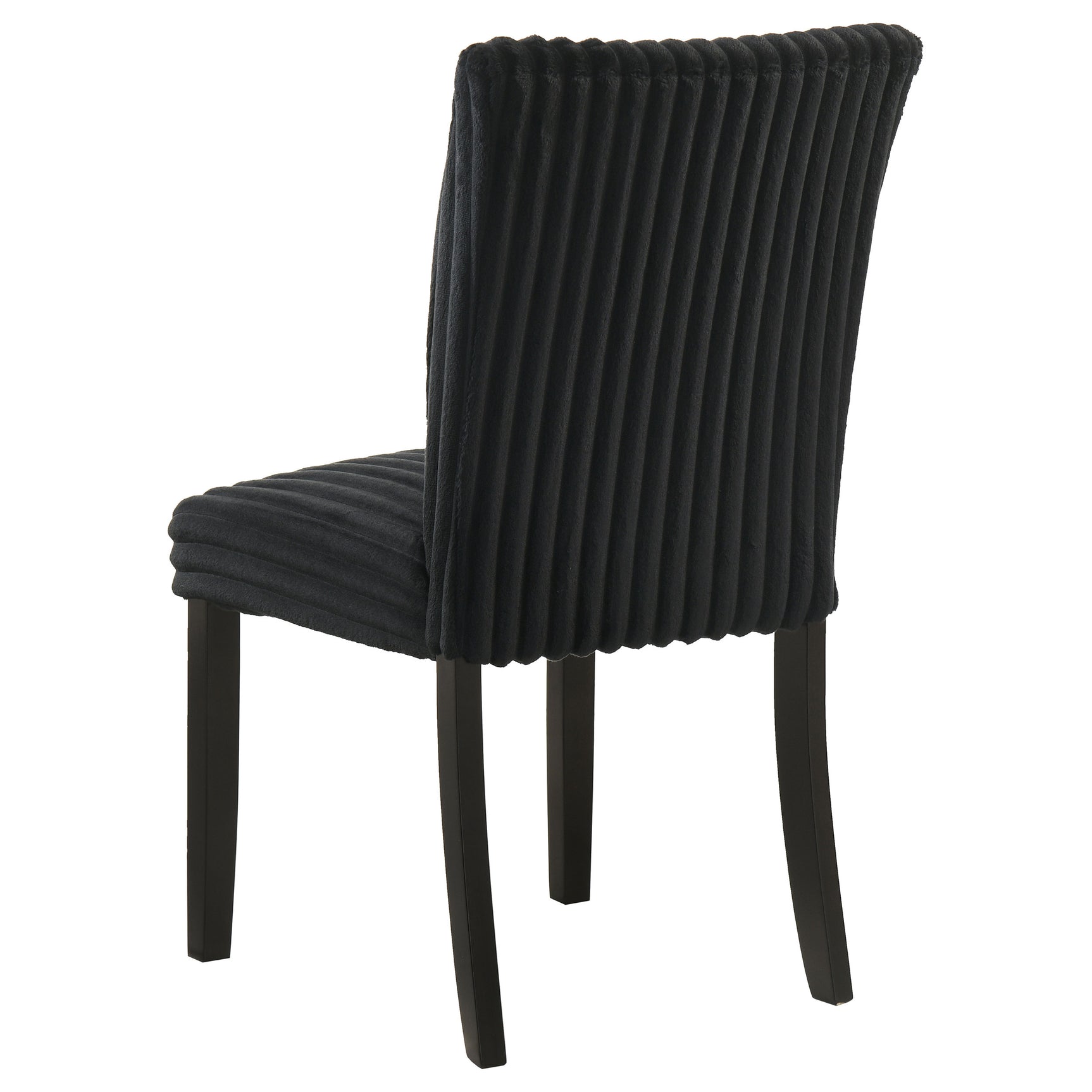 Dermott Black Upholstered Parson Dining Side Chair (Set of 2) - Ornate Home