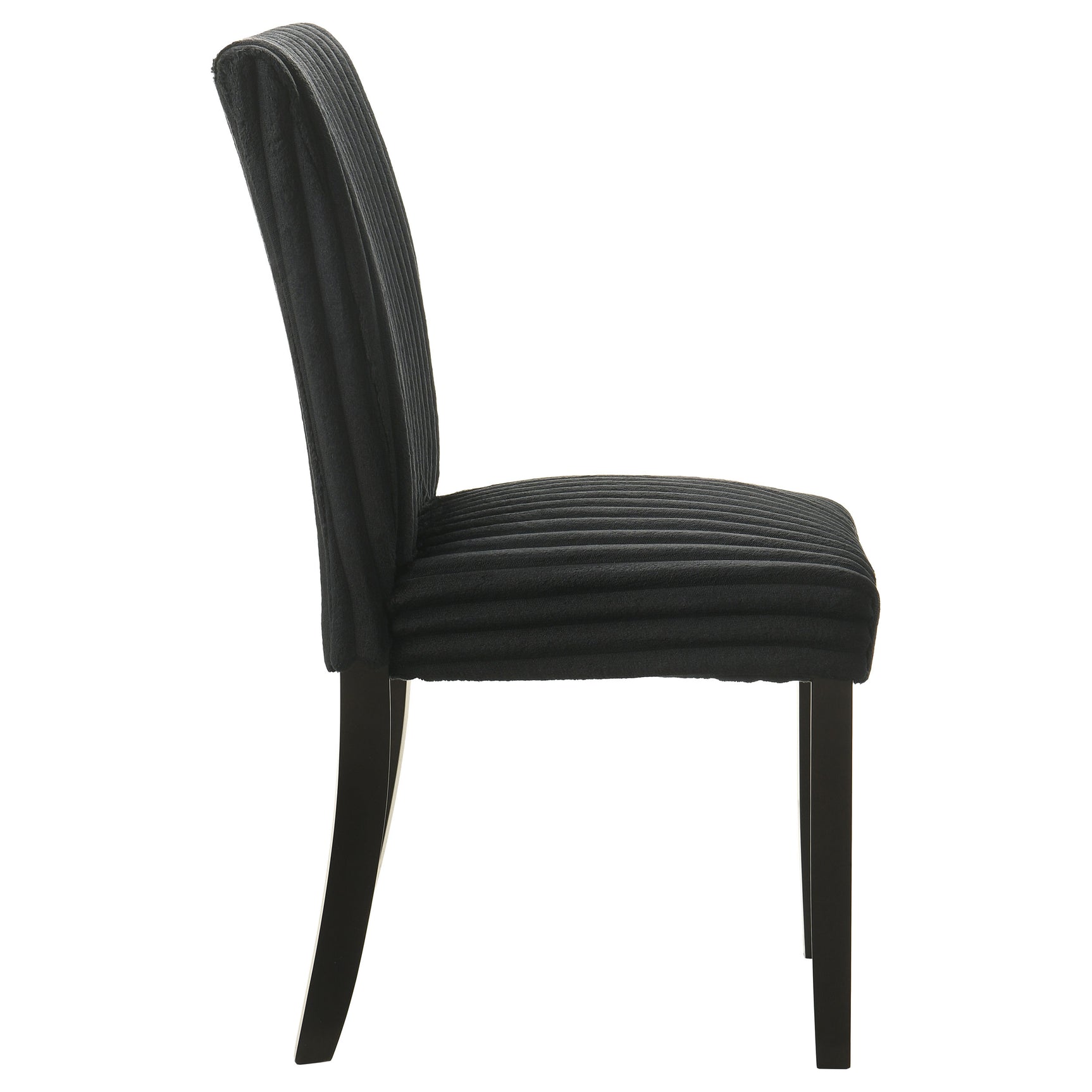 Dermott Black Upholstered Parson Dining Side Chair (Set of 2) - Ornate Home