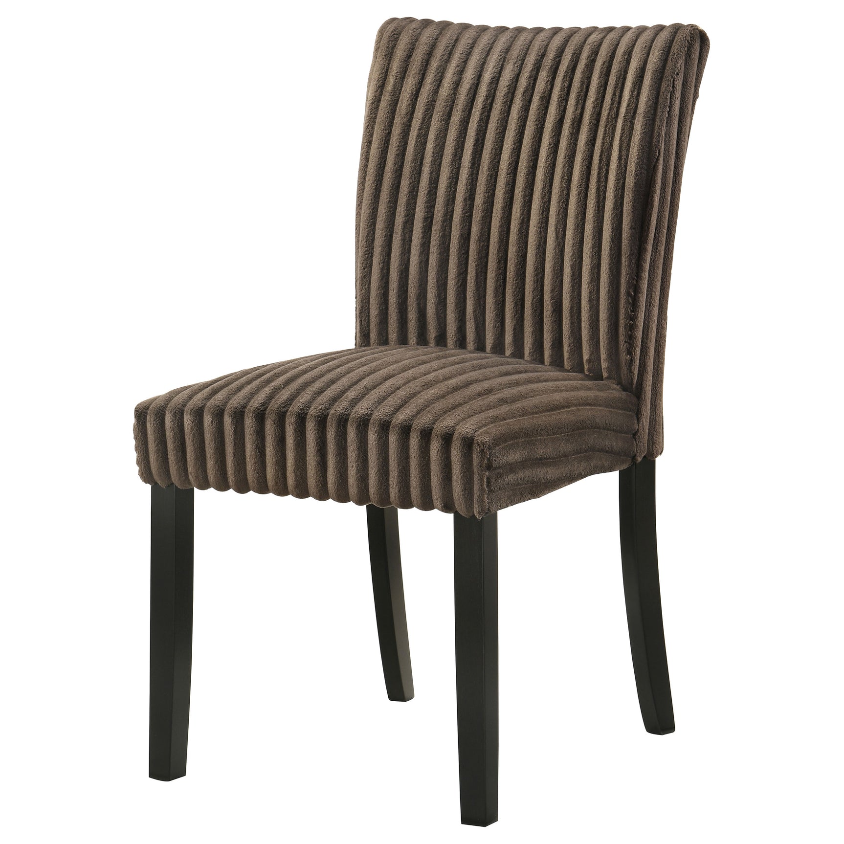 Dermott Chocolate Upholstered Parson Dining Side Chair (Set of 2) - Ornate Home