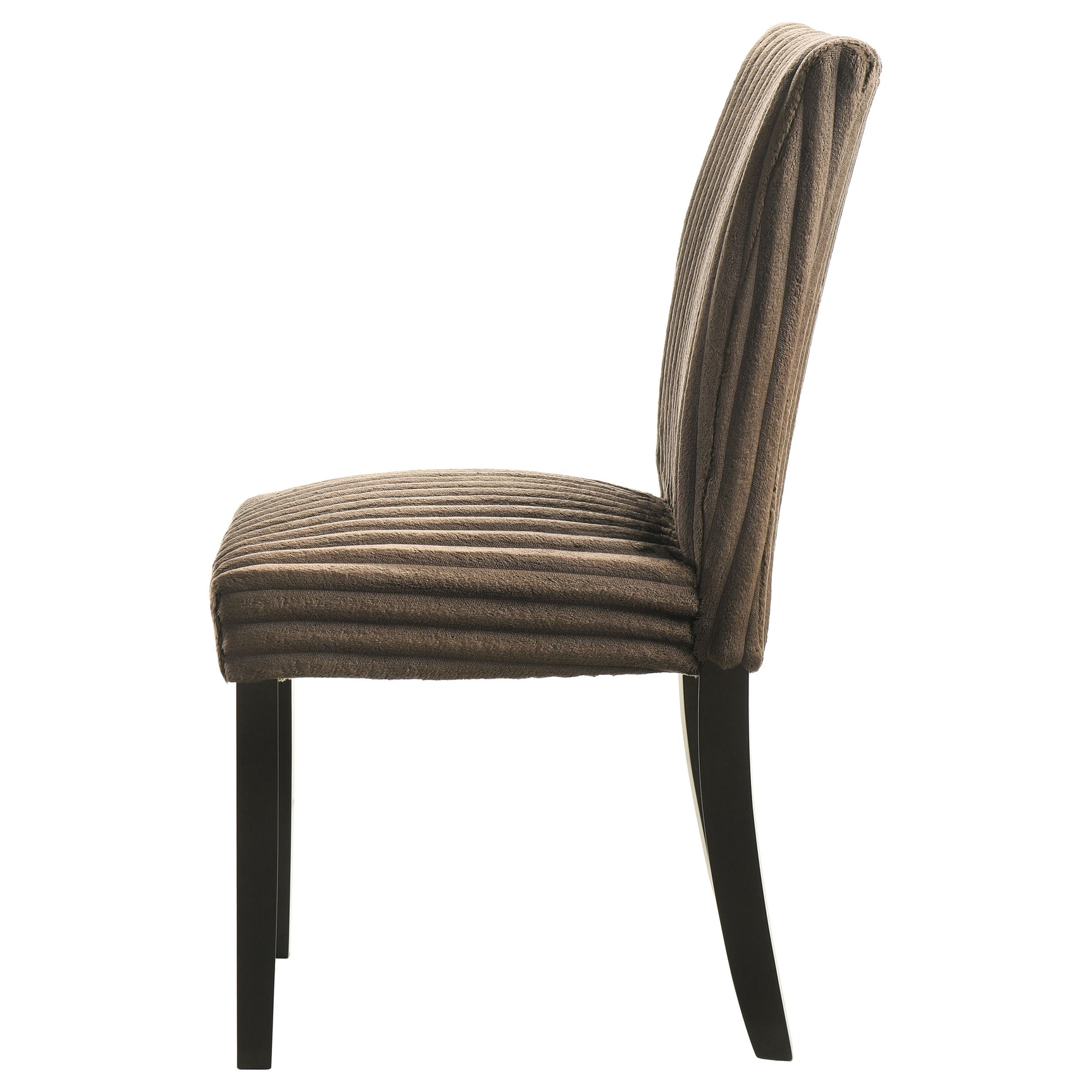 Dermott Chocolate Upholstered Parson Dining Side Chair (Set of 2) - Ornate Home