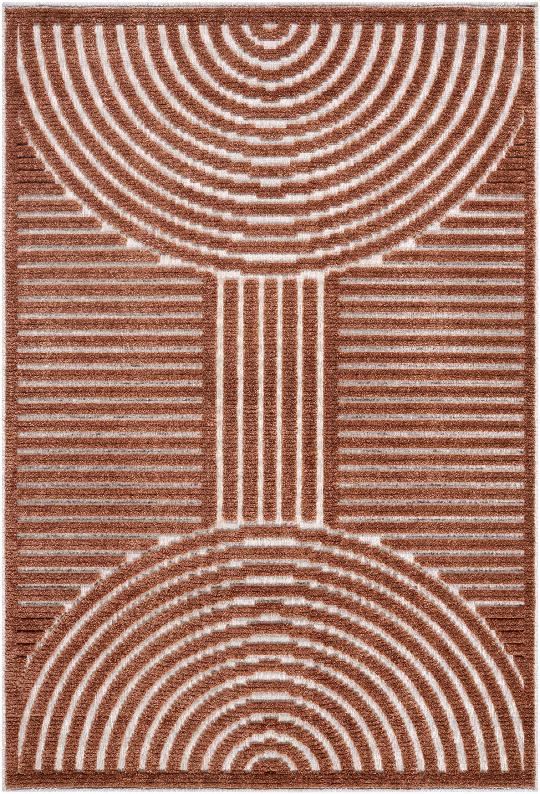 Deron Brown Washable Area Rug - Ornate Home