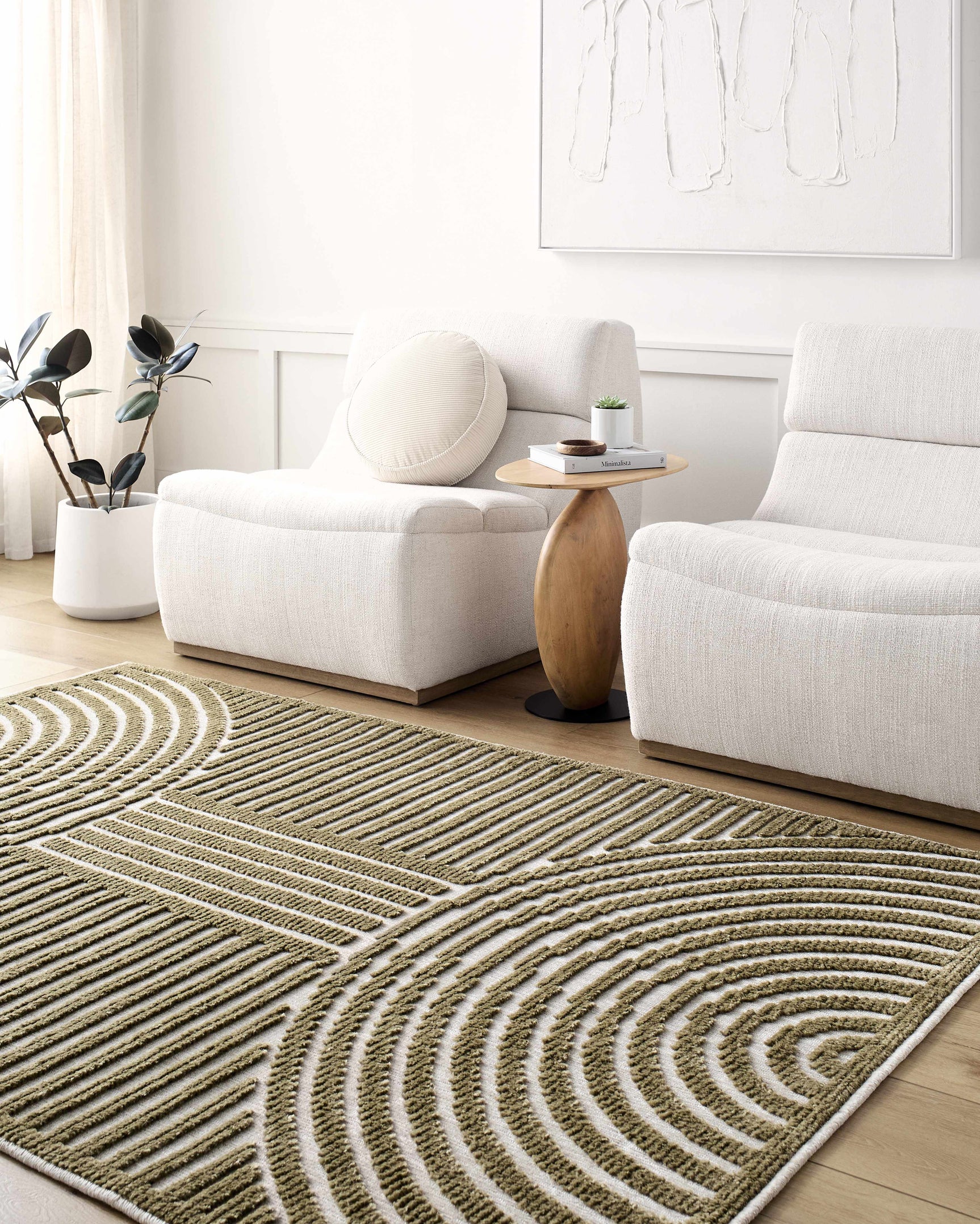 Deron Khaki Washable Area Rug - Ornate Home