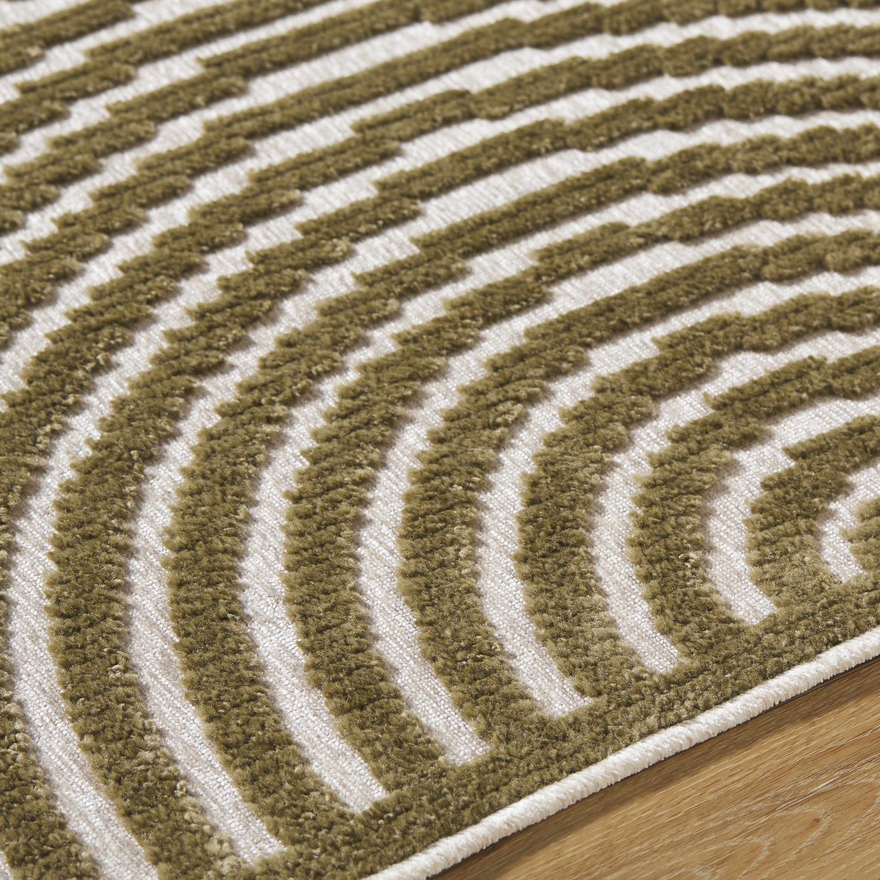 Deron Khaki Washable Area Rug - Ornate Home