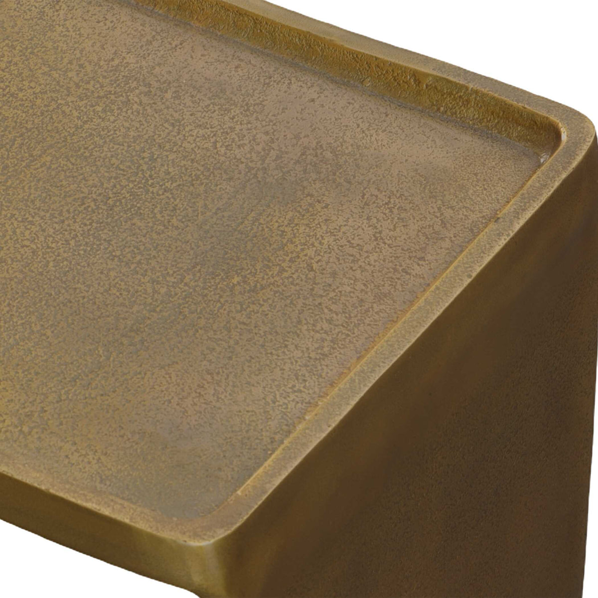 Derwent Antique Brass Side Table - Ornate Home
