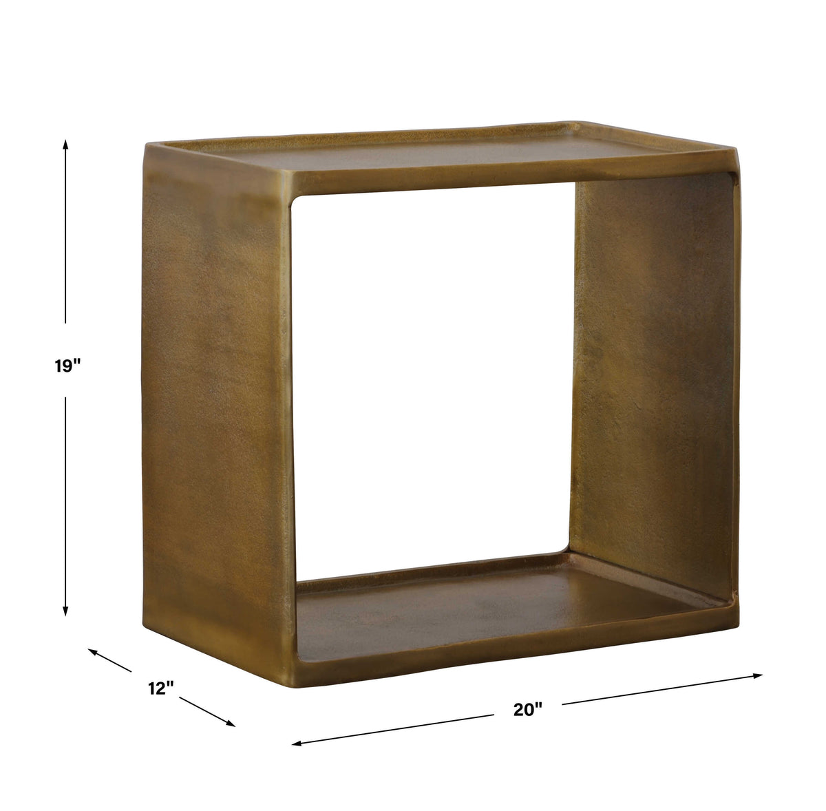 Derwent Antique Brass Side Table - Ornate Home