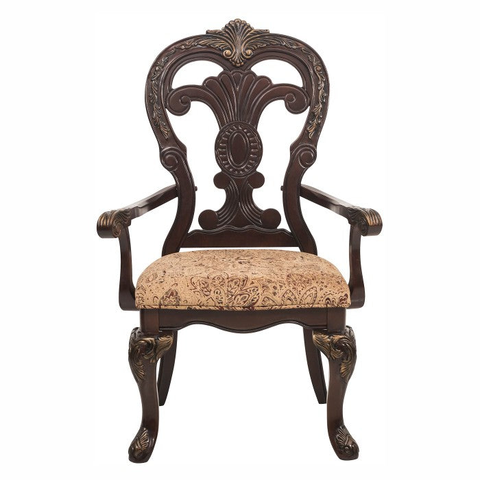 Deryn Park Cherry Arm Chair (Set of 2) - Ornate Home