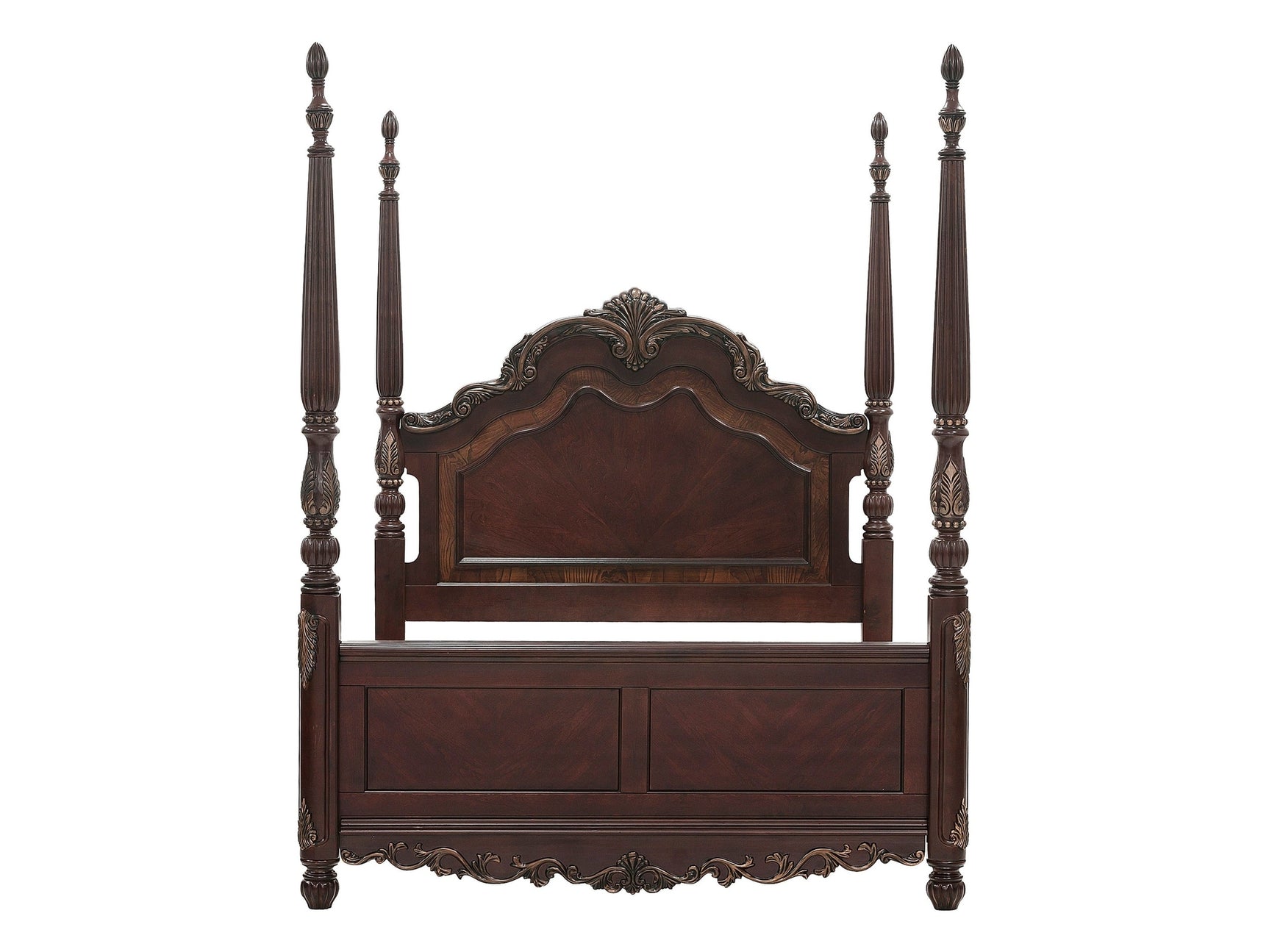 Deryn Park Cherry Queen Poster Bed - Ornate Home