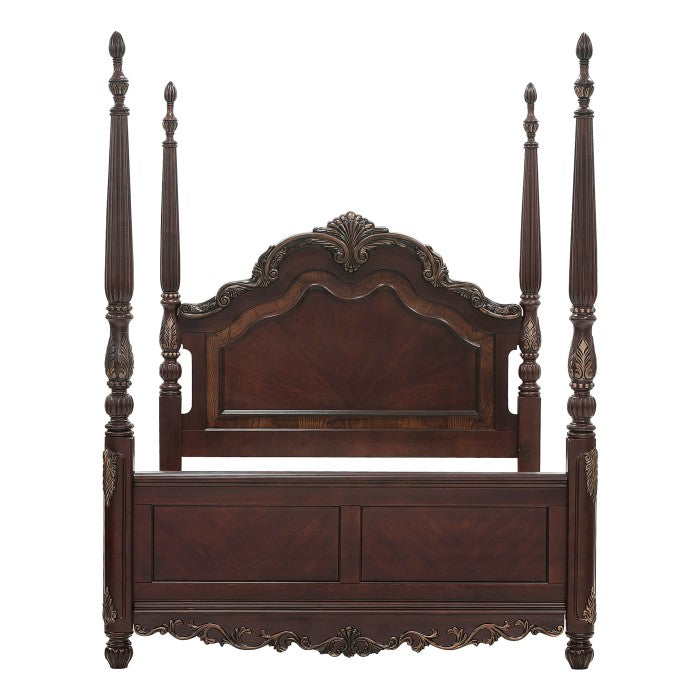 Deryn Park Cherry Queen Poster Bed - Ornate Home