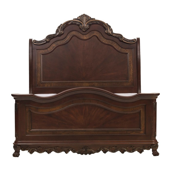 Deryn Park Cherry Queen Sleigh Bed - Ornate Home
