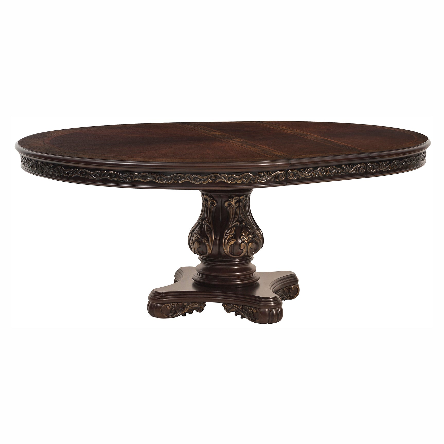 Deryn Park Cherry Round/Oval Dining Table w/ Extension - Ornate Home