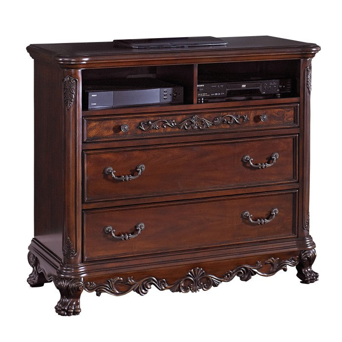 Deryn Park Cherry TV Chest - Ornate Home