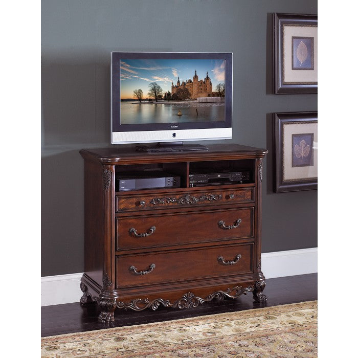 Deryn Park Cherry TV Chest - Ornate Home