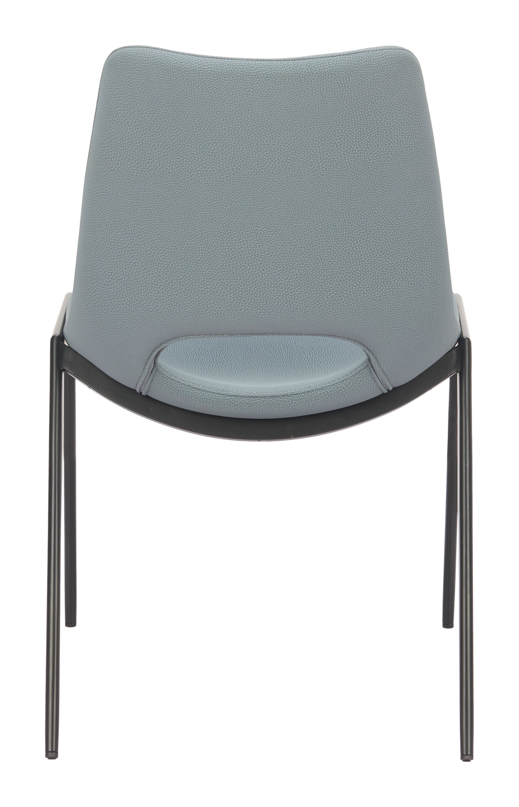 Desi Azure Gray Armless Dining Chair (Set of 2) - Ornate Home