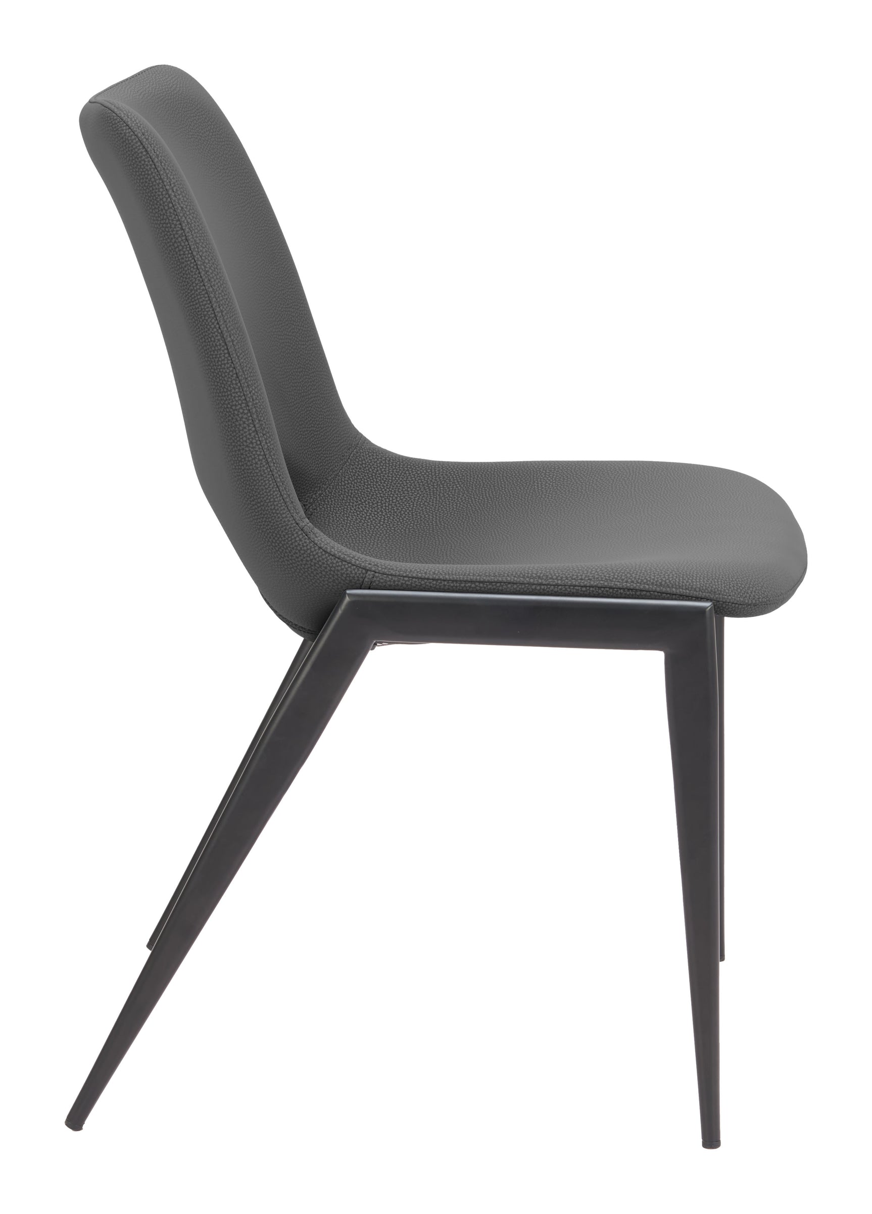 Desi Black Armless Dining Chair (Set of 2) - Ornate Home