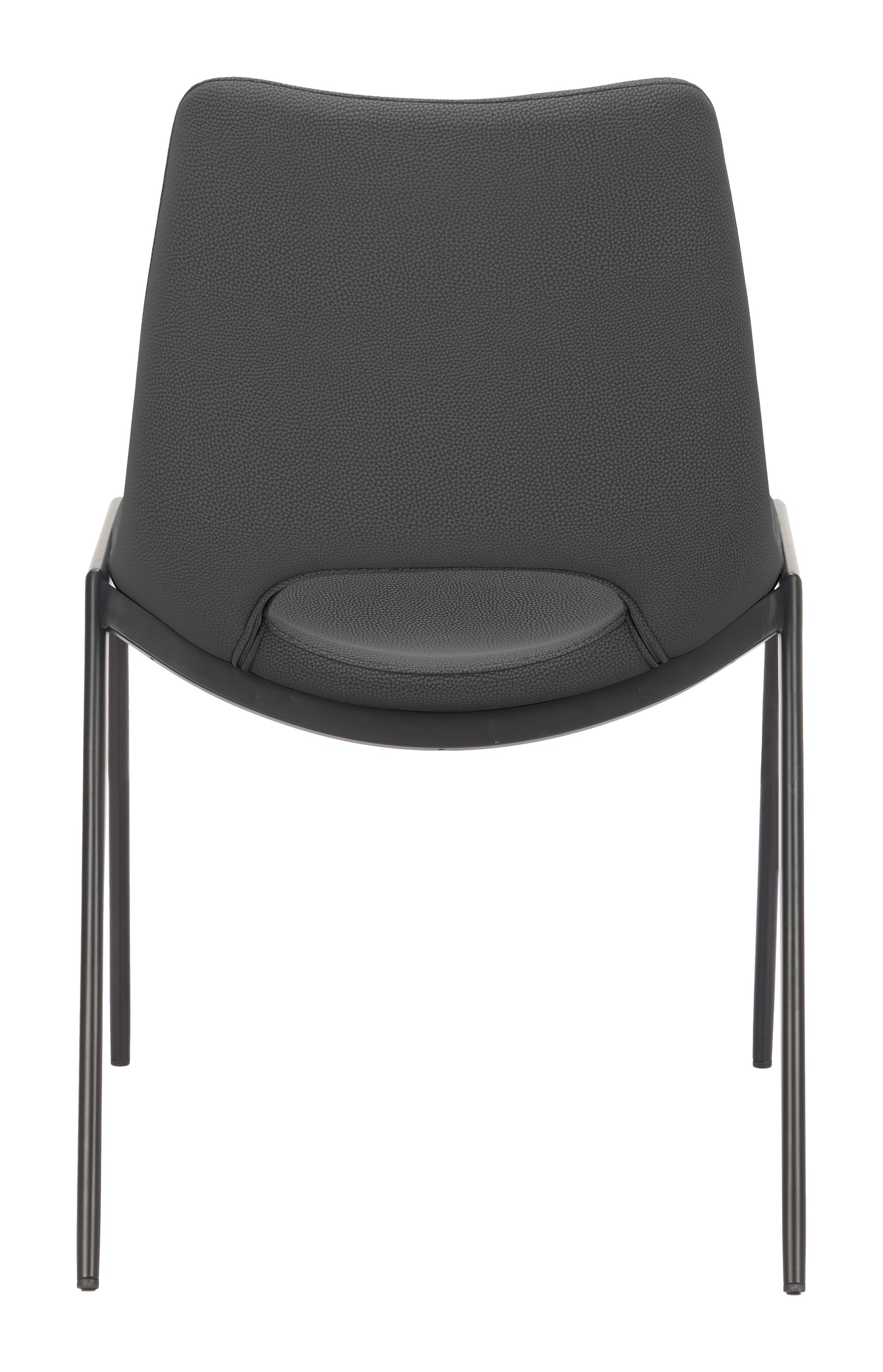 Desi Black Armless Dining Chair (Set of 2) - Ornate Home