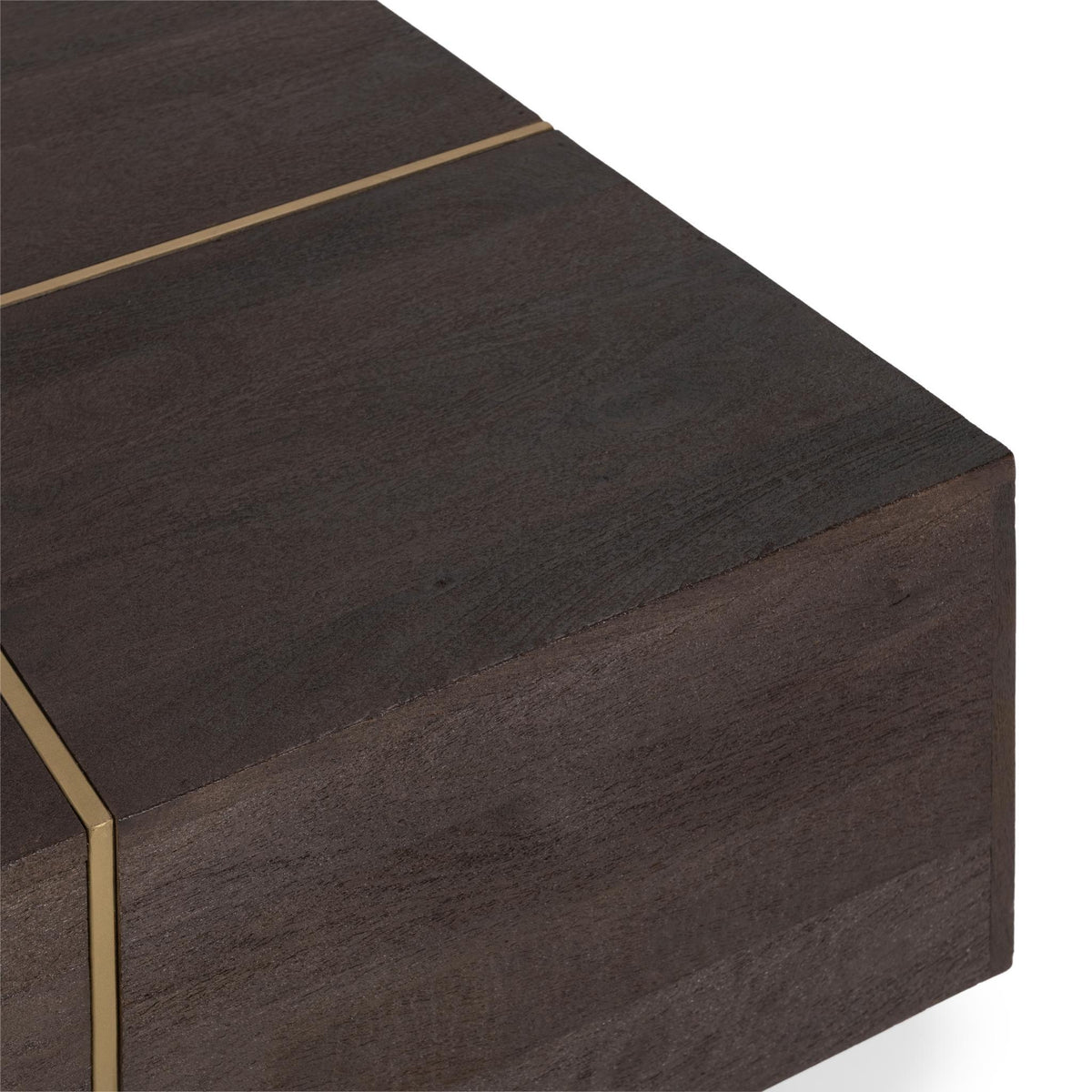 Desmond Cocoa Brown 54" Rectangular Coffee Table