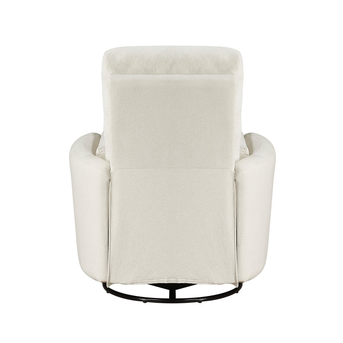 Desso Beige Swivel Glider Reclining Chair - Ornate Home