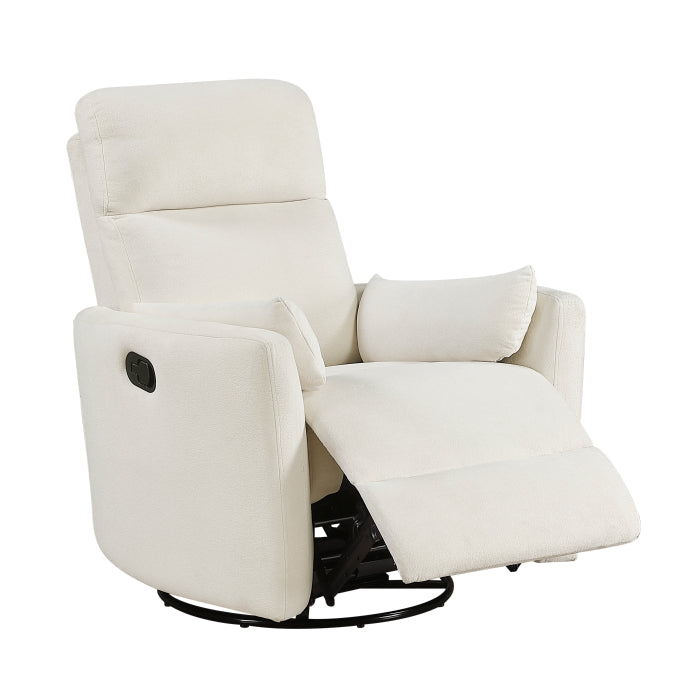 Desso Beige Swivel Glider Reclining Chair - Ornate Home