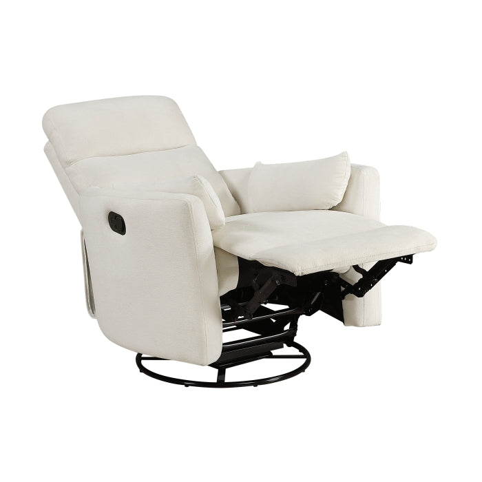 Desso Beige Swivel Glider Reclining Chair - Ornate Home