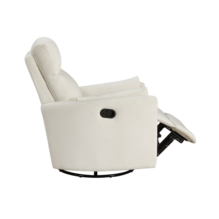 Desso Beige Swivel Glider Reclining Chair - Ornate Home