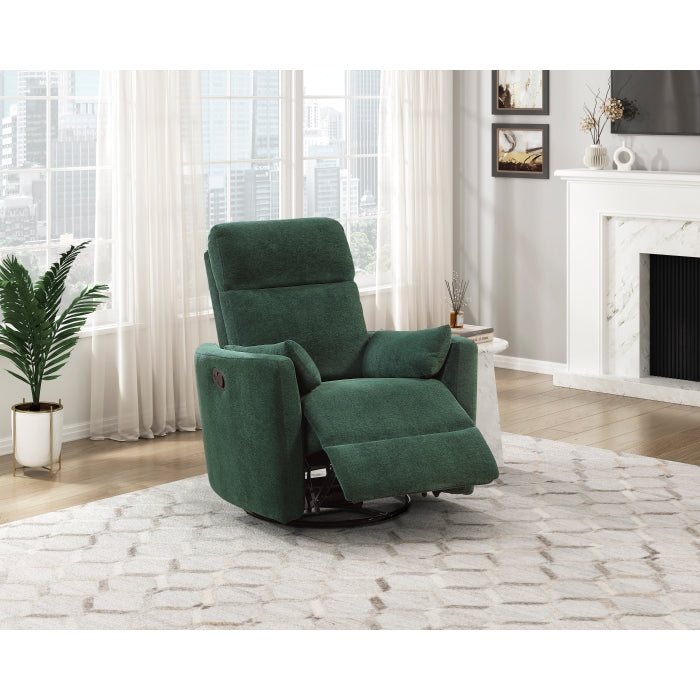 Desso Green Swivel Glider Reclining Chair - Ornate Home