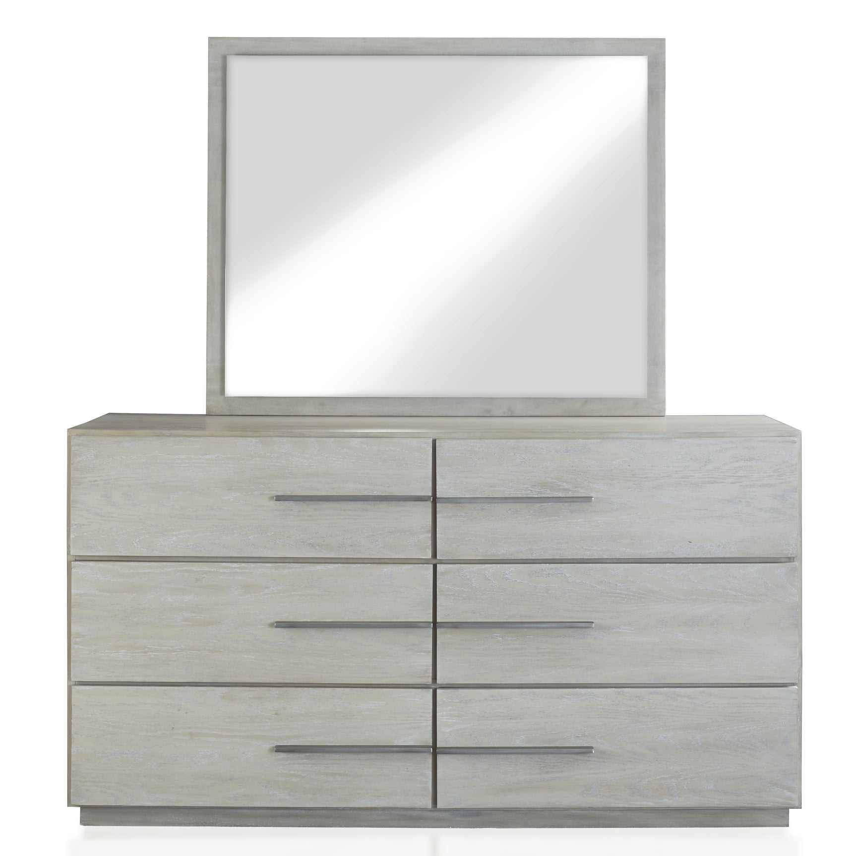 Destination Six Drawer Dresser in Cotton Grey - Ornate Home