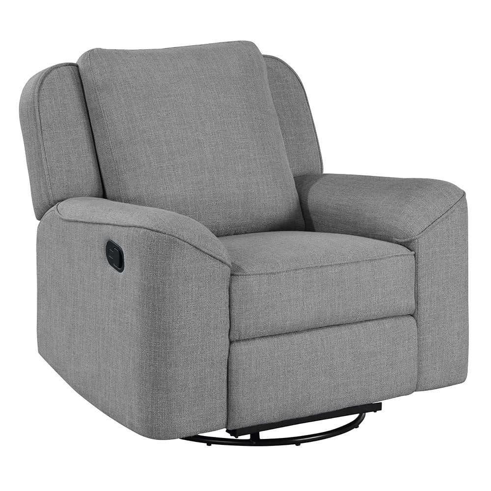 Destiny Gray Glider Recliner W/Swivel - Ornate Home