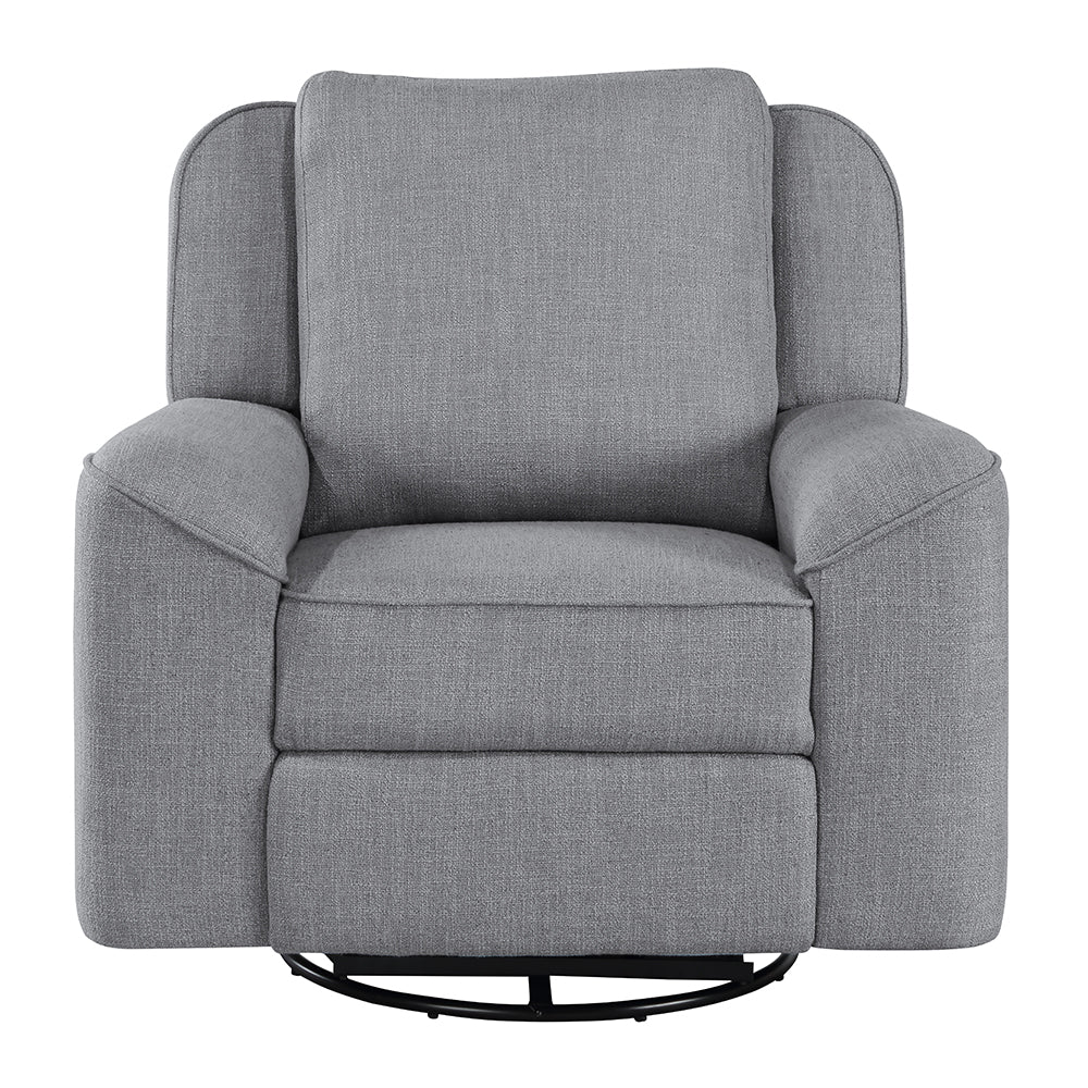 Destiny Gray Glider Recliner W/Swivel - Ornate Home