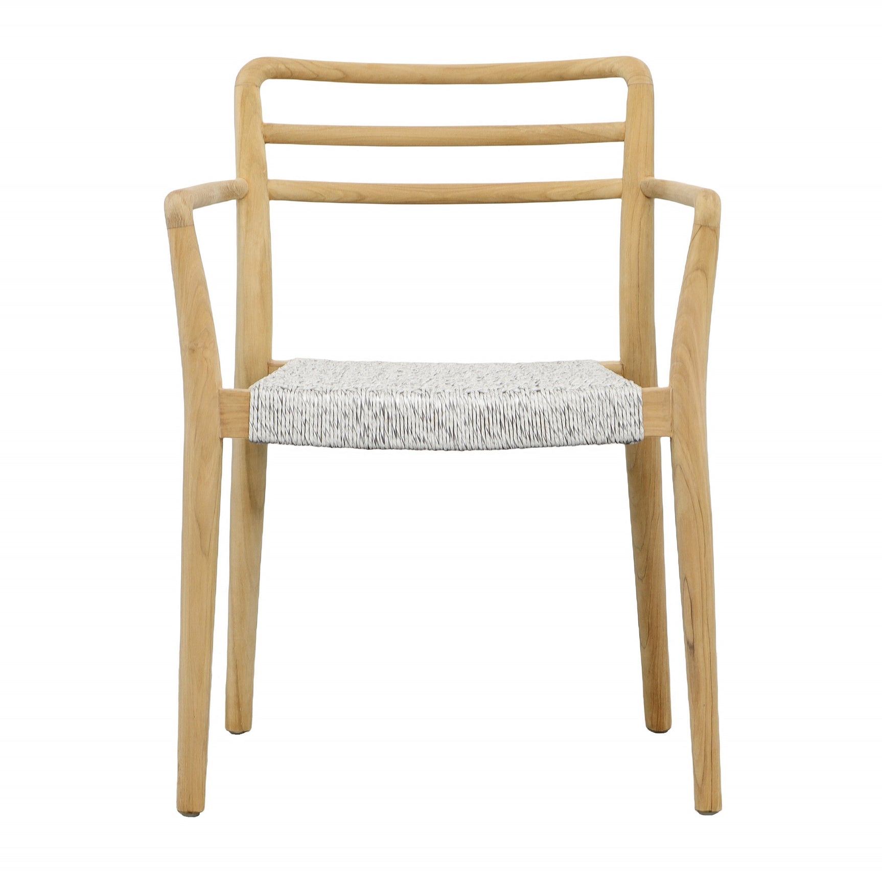 Detta Natural/White Outdoor Dining Chair - Ornate Home