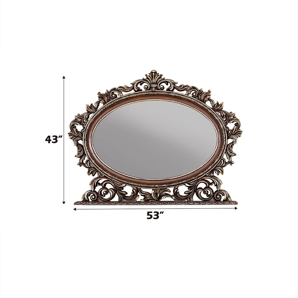 Devany Cherry Oval Mırror - Ornate Home