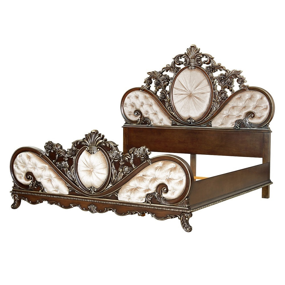 Devany Cherry Queen Bed - Ornate Home