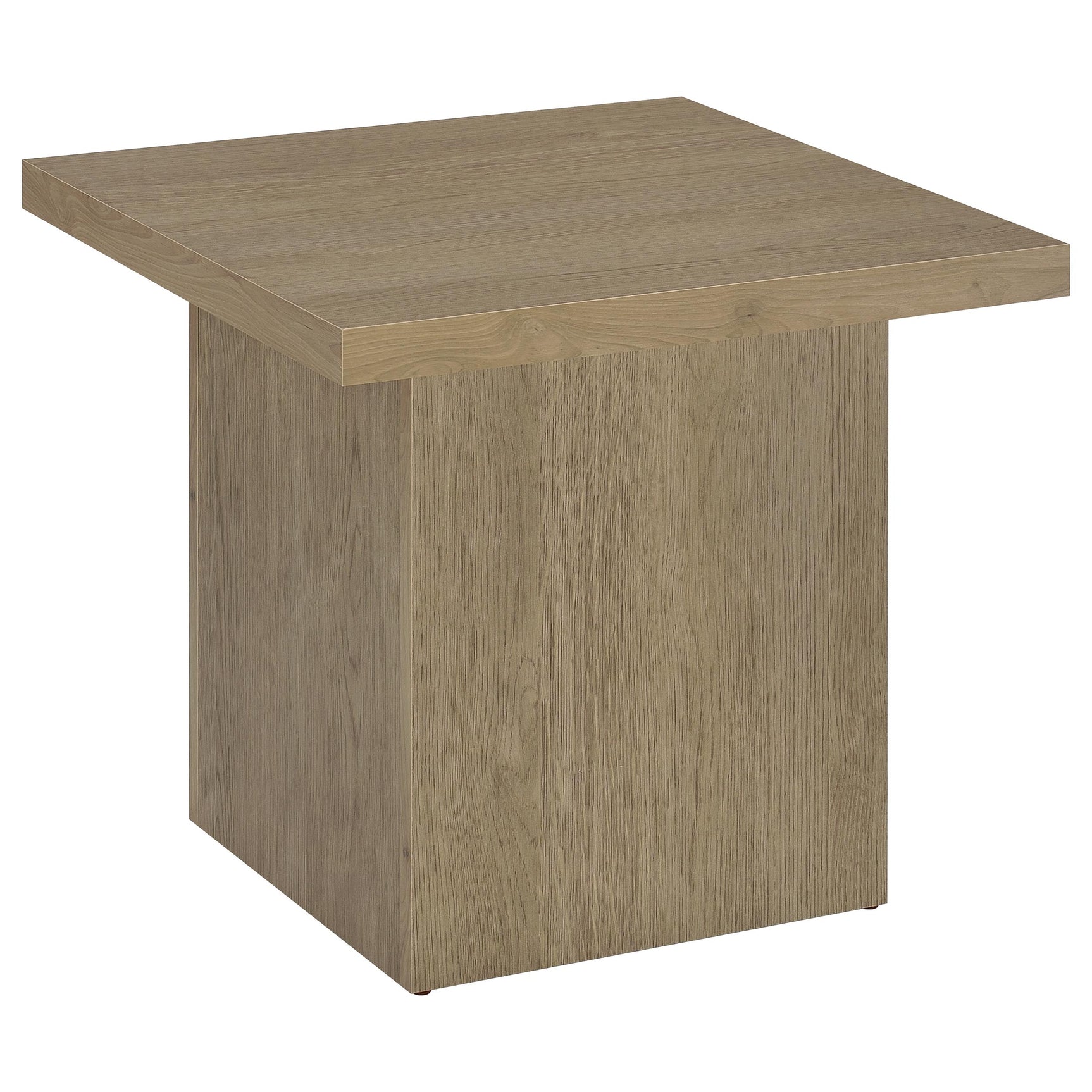 Devar Latte Square Engineered Wood Side End Table - Ornate Home