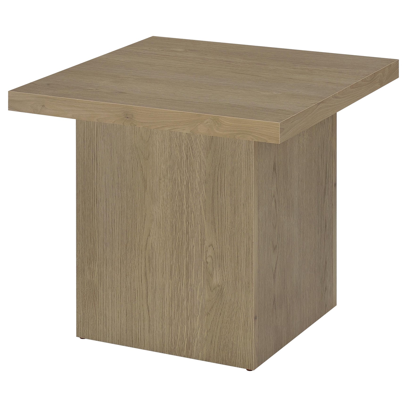 Devar Latte Square Engineered Wood Side End Table - Ornate Home