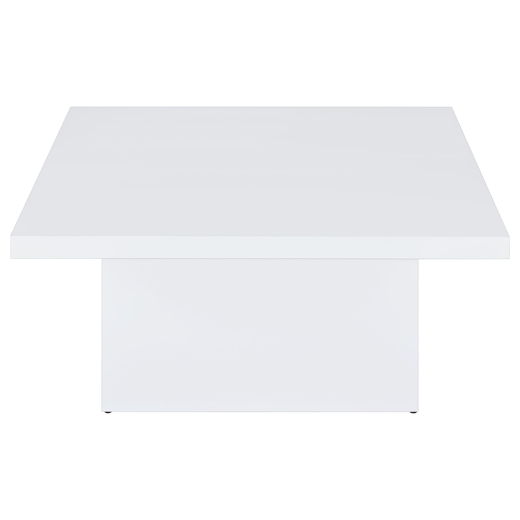 Devar White High Gloss 3-piece Square Coffee End Table Set - Ornate Home