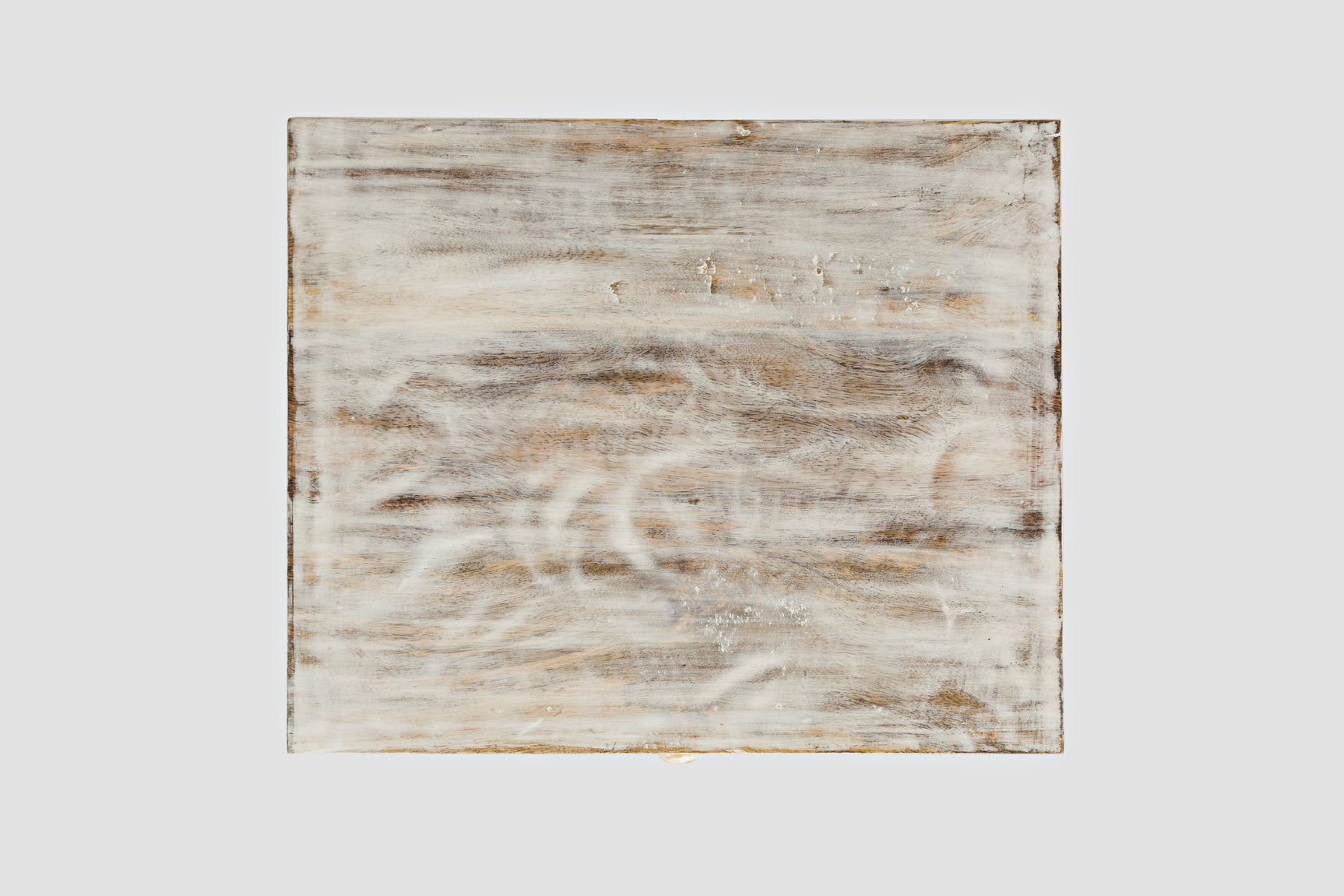 Devi Weathered White Accent Table - Ornate Home