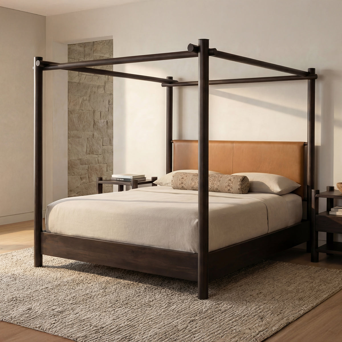 Devin Brown King Bed - Ornate Home