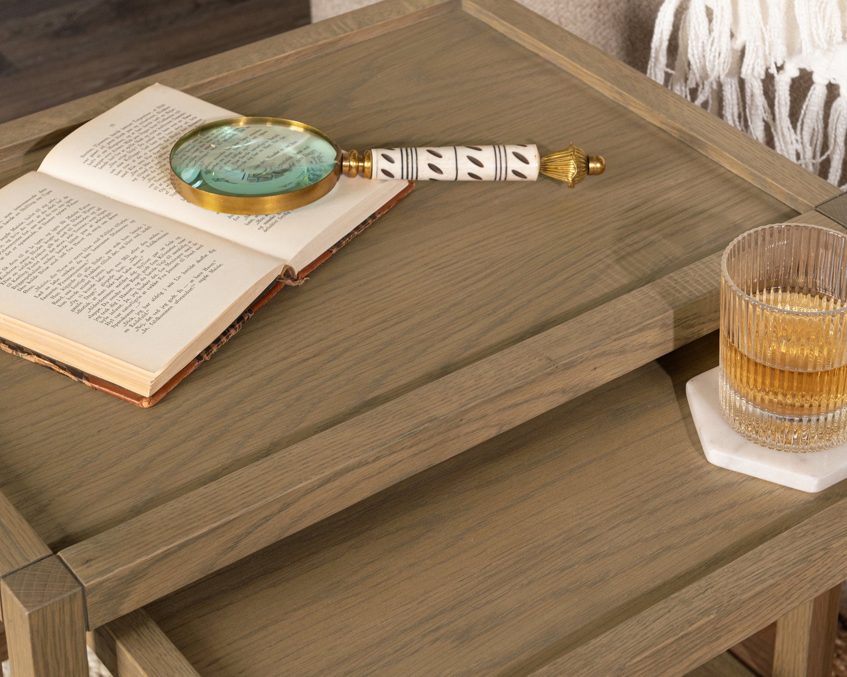 Devin Khaki Mist Nesting Accent Tables - Ornate Home